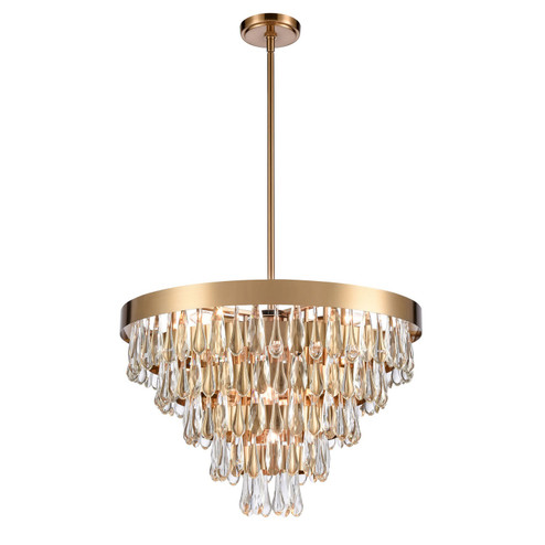 Goldbrier Nine Light Chandelier in Clear (45|632289)