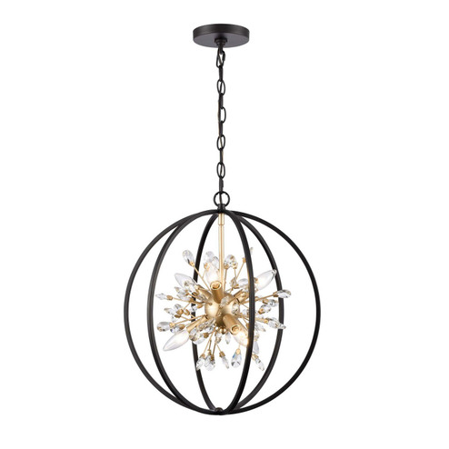 Clairvoyant Six Light Chandelier in Matte Black (45|185066)