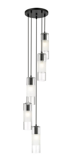 Alton Five Light Chandelier in Matte Black (224|824P5RMB)