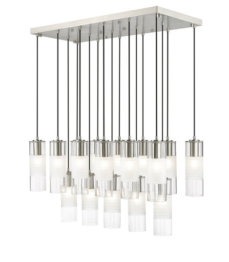 Alton 17 Light Linear Chandelier in Brushed Nickel (224|824P17LBN)