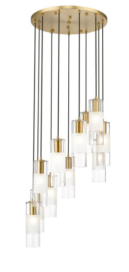 Alton 11 Light Chandelier in Modern Gold (224|824P11RMGLD)