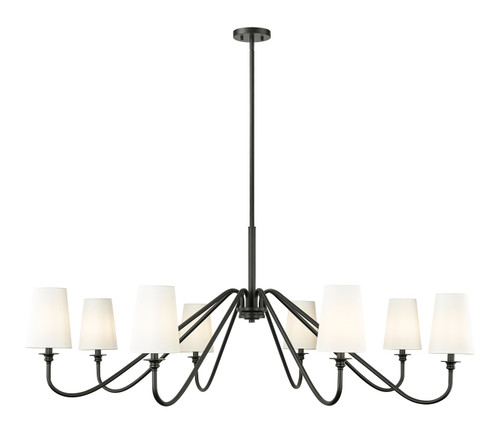 Gianna Eight Light Chandelier in Matte Black (224|7509860MB)