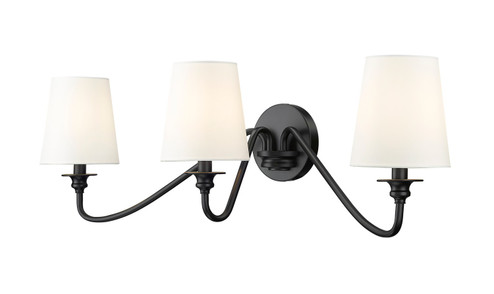 Gianna Three Light Wall Sconce in Matte Black (224|75093SMB)