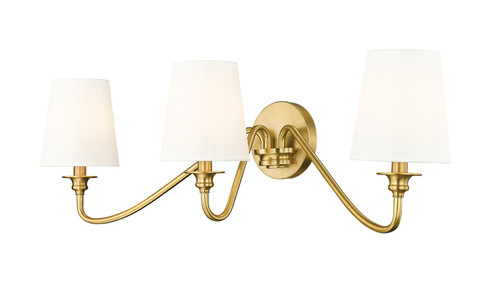 Gianna Three Light Wall Sconce in Modern Gold (224|75093SMGLD)