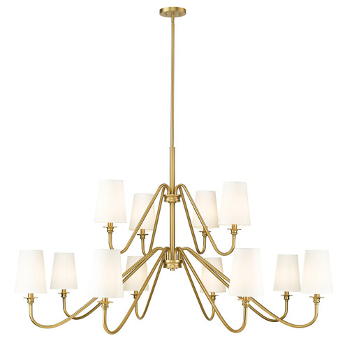 Gianna 12 Light Chandelier in Modern Gold (224|75091260MGLD)