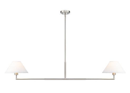 Leila Two Light Chandelier in Brushed Nickel (224|74462LBN)