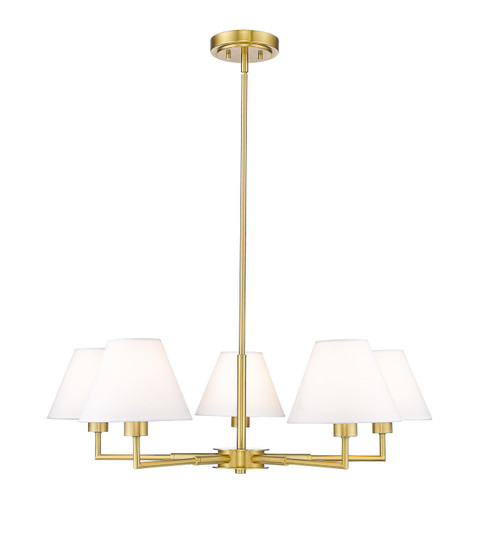 Leila Five Light Chandelier in Luxe Gold (224|74434RLG)