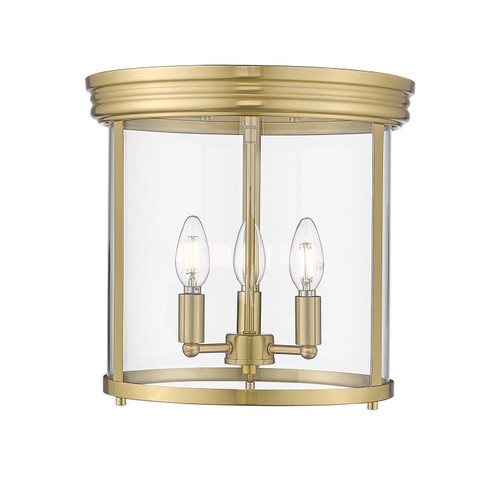 Thayer Three Light Flush Mount in Luxe Gold (224|742F13LG)