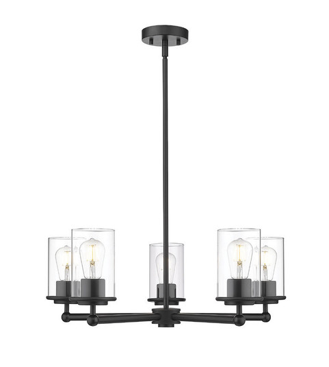 Thayer Five Light Chandelier in Matte Black (224|7425MB)