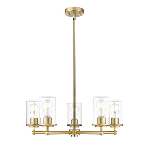 Thayer Five Light Chandelier in Luxe Gold (224|7425LG)