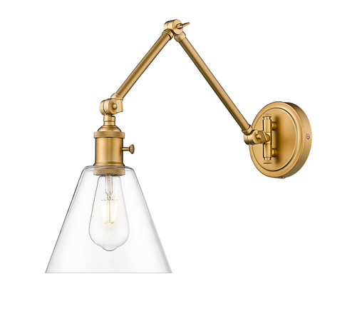 Gayson One Light Wall Sconce in Rubbed Brass (224|348SRB)