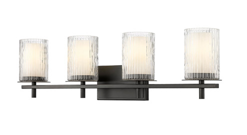 Grayson Four Light Vanity in Matte Black (224|19494VMB)