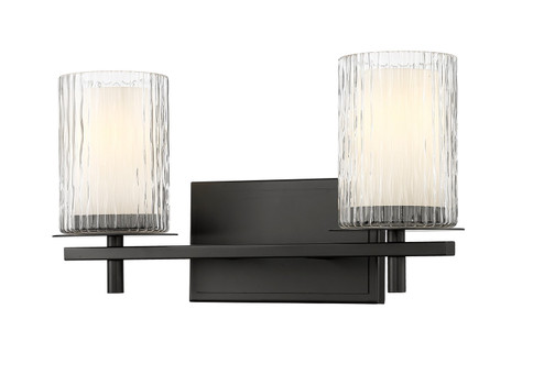 Grayson Two Light Vanity in Matte Black (224|19492VMB)