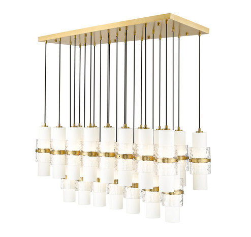 Cayden 23 Light Linear Chandelier in Modern Gold (224|1946P23LMGLD)