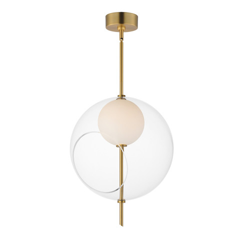 Martini LED Pendant in Natural Aged Brass (86|E1109310NAB)