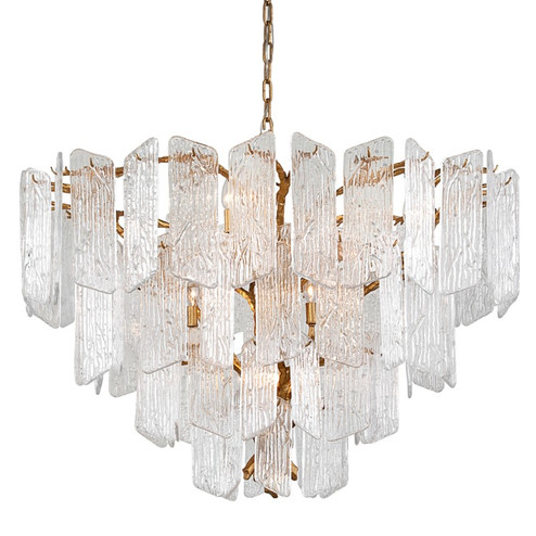 Piemonte 12 Light Chandelier in Gold Leaf (68|244412GL)