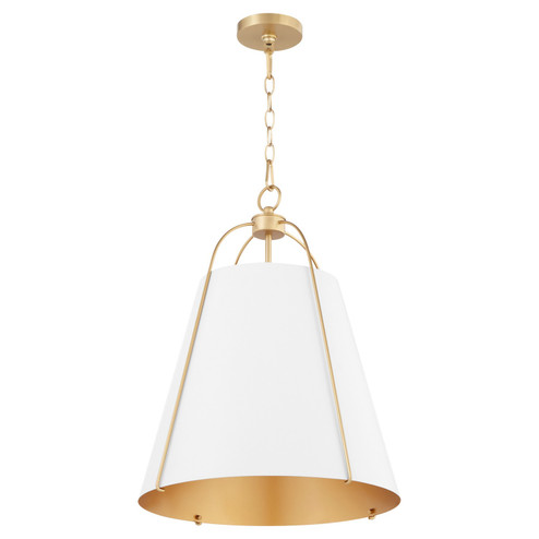Ellen Three Light Pendant in Studio White|Aged Brass (19|86130880)
