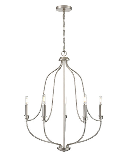 Senoia Five Light Chandelier in Brushed Nickel (59|98005BN)