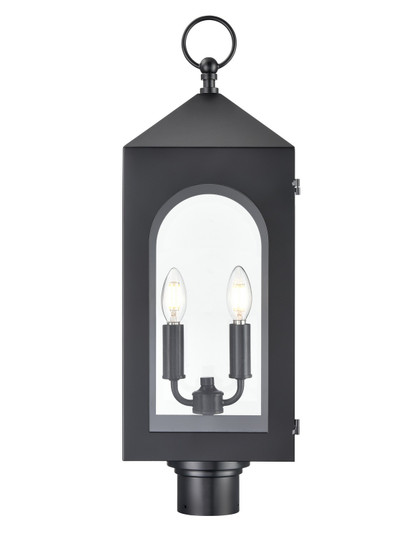 Bratton Two Light Outdoor Post Lantern in Powder Coated Black (59|7822PBK)