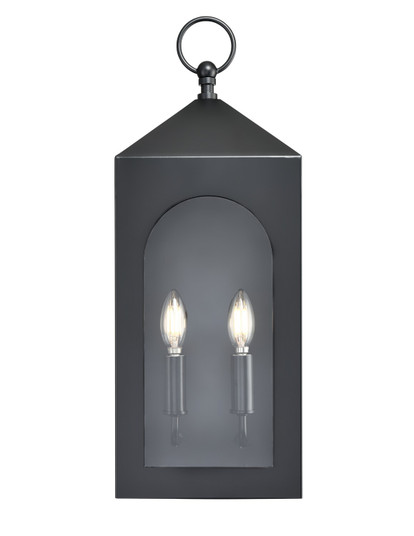 Bratton Two Light Outdoor Wall Sconce in Powder Coated Black (59|7812PBK)