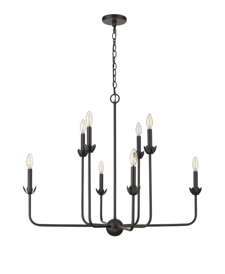 Freesia Eight Light Chandelier in Matte Black (59|29708MB)