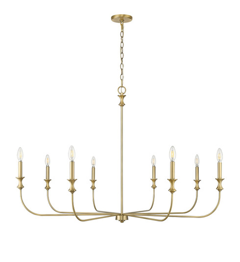 Savanne Eight Light Chandelier in Vintage Brass (59|29608VB)