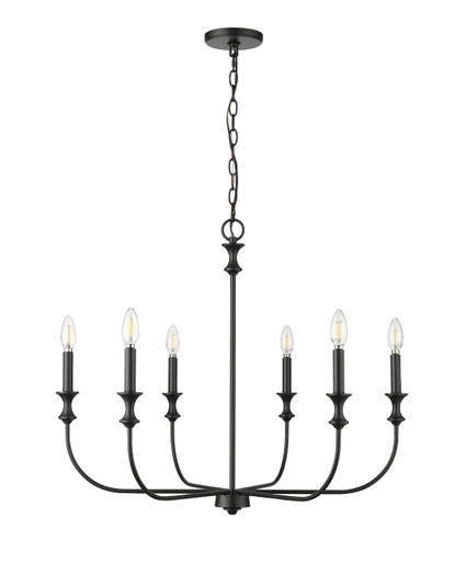 Savanne Six Light Chandelier in Matte Black (59|29506MB)
