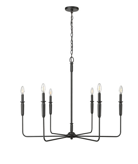 Savanne Six Light Chandelier in Matte Black (59|29406MB)