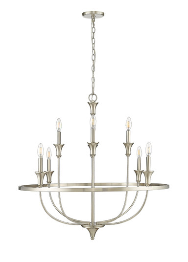 Emery Eight Light Chandelier in Brushed Nickel (59|28108BN)