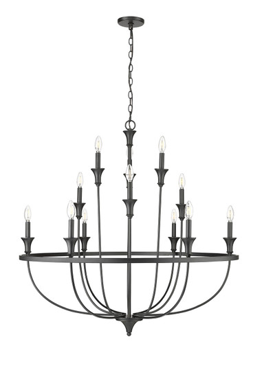 Emery 12 Light Chandelier in Matte Black (59|28012MB)