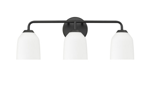 Norah Three Light Vanity in Matte Black (59|22303MB)