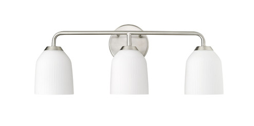 Norah Three Light Vanity in Brushed Nickel (59|22303BN) Norah Three Light Vanity in Brushed Nickel (59|22303BN)