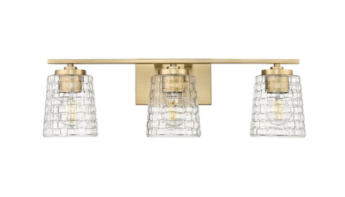 Saben Three Light Vanity in Vintage Brass (59|22103VB)