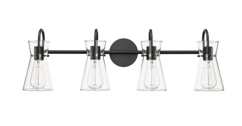 Camellia Four Light Vanity in Matte Black (59|21004MB)