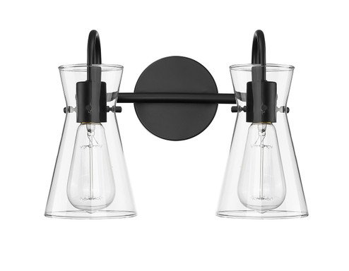 Camellia Two Light Vanity in Matte Black (59|21002MB)