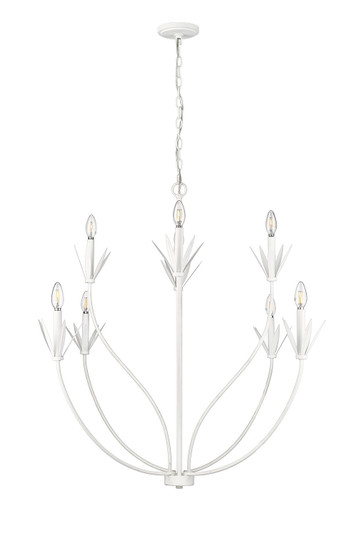 Primrose Eight Light Chandelier in Textured White (59|12708TWH)