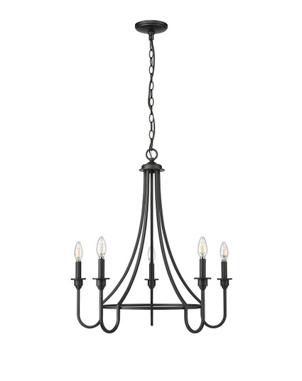 Artemis Five Light Chandelier in Matte Black (59|12205MB)