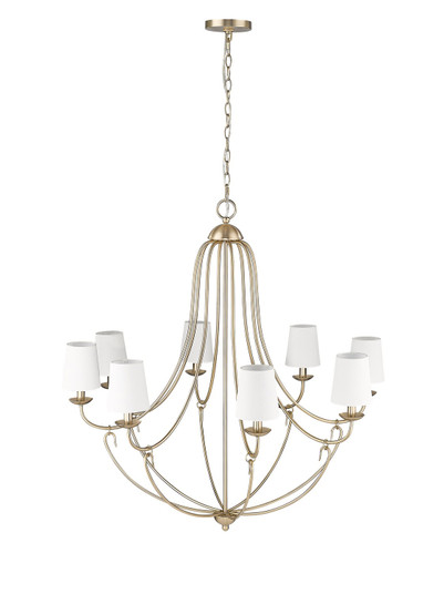 Eisley Eight Light Chandelier in Modern Gold (59|12108MG)