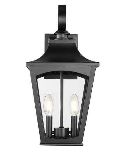 Curry Two Light Outdoor Wall Sconce in Powder Coated Black (59|10921PBK)