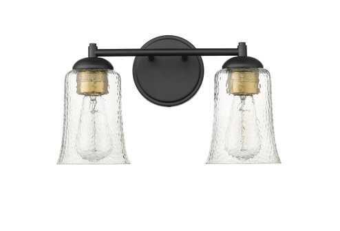 Abilene Two Light Vanity in Matte Black (59|10102MB)