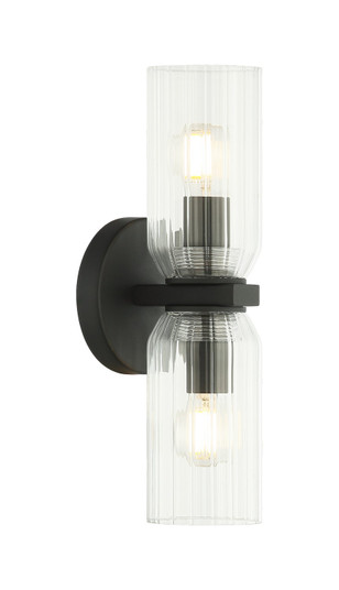 Westlock Two Light Wall Sconce in Matte Black (423|W34012MB)