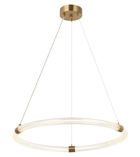 Inkara LED Pendant in Aged Gold Brass (423|C34824AG)