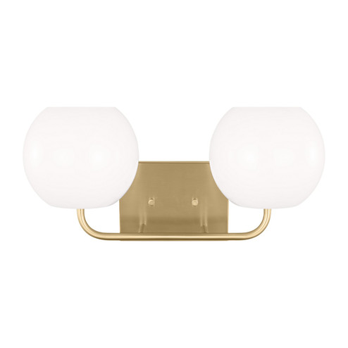 Rory Two Light Vanity in Satin Brass (1|GLV1012SB)