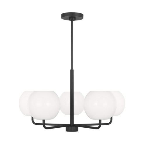 Rory Five Light Chandelier in Midnight Black (1|GLC1055MBK)