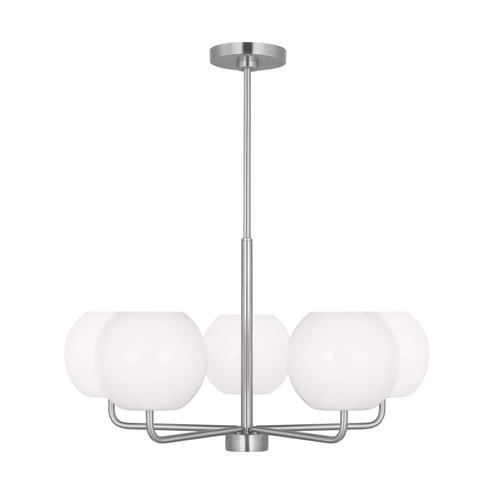 Rory Five Light Chandelier in Brushed Steel (1|GLC1055BS)