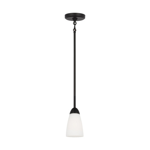 Seville One Light Mini Pendant in Midnight Black (1|6120201112)