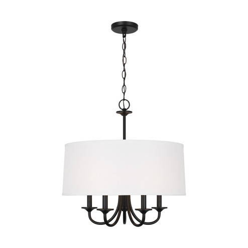 Seville Five Light Chandelier in Midnight Black (1|3320205112)