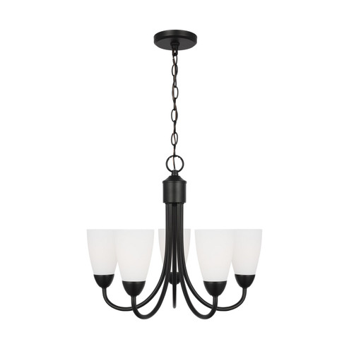 Seville Five Light Chandelier in Midnight Black (1|3120205112)