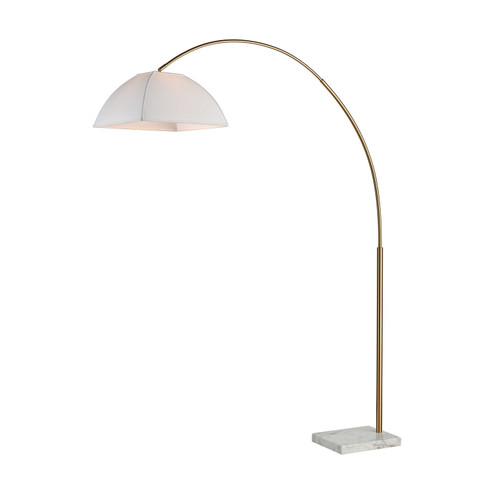 Helianthus One Light Floor Lamp in Aged Brass (45|D3593)