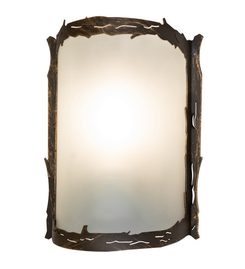 Leaf Edge One Light Wall Sconce in Antique Brass Matte (57|269722)